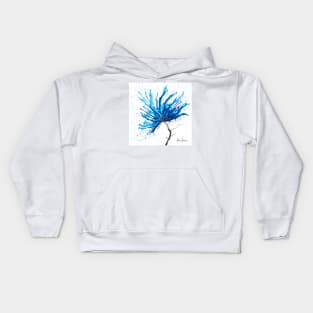 Blue Sea Flower Kids Hoodie